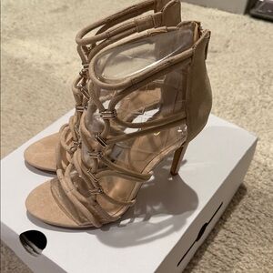 Aldo Beige Strappy Heels